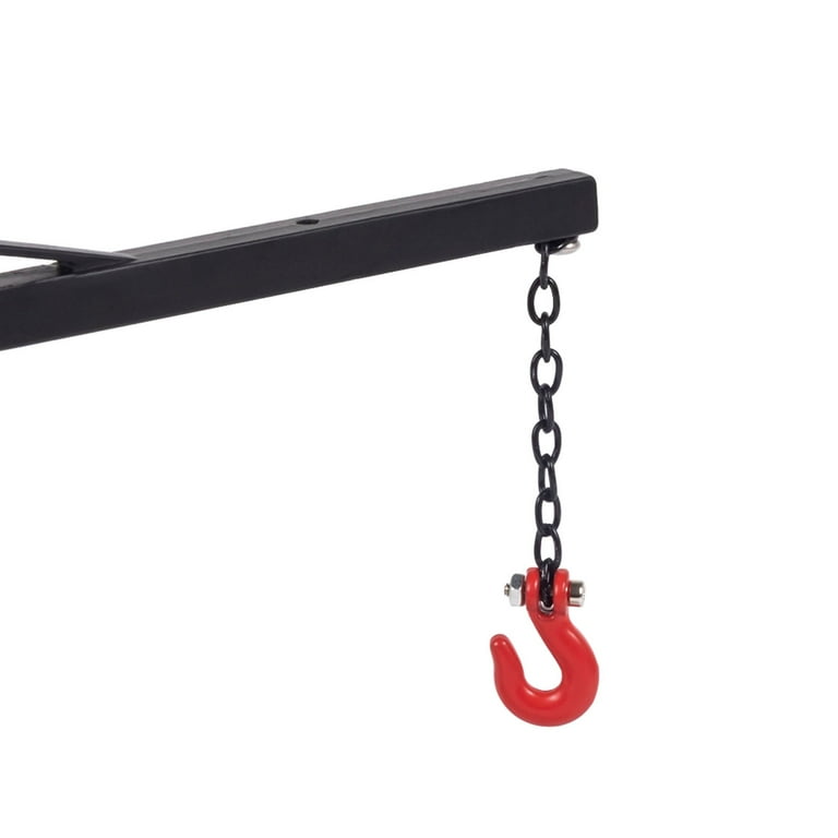 RC Electric Engine Crane Hanger For 1/8 1/10 Scale Crawler Cars - Simulation Model, 5-12V, Metal, Red (150x90x158mm)