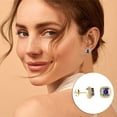 thumbnail image 2 of pgeraug gifts for women temperament color diamond earrings four prongs stud earrings jewelry the earrings b, 2 of 7