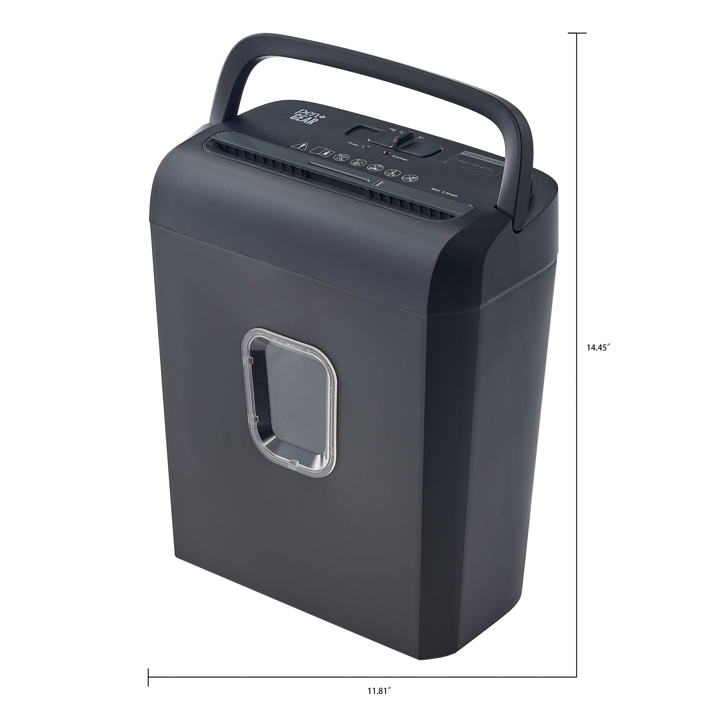 use Black,Home Pen+Gear with Card Bin, 3.4 6-Sheet Micro-cut Gallon and Shredder Paper/Credit Office
