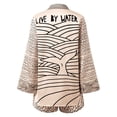thumbnail image 7 of Summer Shorts Sets Casual Beach Stylish Printed Long Sleeve V Neck Loose Shirt Shorts Suit Summer Outfits For Women Black L, 7 of 7