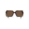 thumbnail image 4 of Gafas de sol Versace para mujer con montura Havana y lentes de color marrón oscuro de 54 mm, 4 of 4