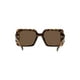 thumbnail image 4 of Gafas de sol Versace para mujer con montura Havana y lentes de color marrón oscuro de 54 mm, 4 of 4