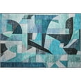 thumbnail image 2 of Addison Rugs Mayfield Premium Machine Washable Transitional Abstract Teal Rectangle Rug, 1'8" x 2'6", 2 of 6