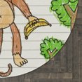 thumbnail image 5 of Singe Graphique - Vêtements de Zoo Amusants pour les Amateurs de Singes Tapis Rond, 5 of 5
