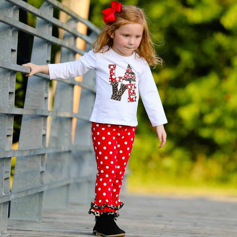 Christmas ruffle pants sale