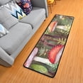 thumbnail image 2 of Coolnut Watercolor Mushroom Area Rug - 2' x 6' Washable Runner Rugs with Rubber Backing - Non Skid Floor Carpet for Indoor Living Room Hallway Kitchen Home Decor Gifts, 2 of 7