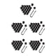 thumbnail image 2 of Sidaley 20 piezas de tapas de tuercas de rueda de coche, cubierta de tornillo de cubo automático, reemplazo de decoración, protectores de Negro 19 mm 5piezas, 2 of 6