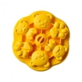 thumbnail image 4 of Jelly Mold, Silicone Choclate Mold, 6 Holes with Cute Bear and Cat Paw Shape Baking Mold for Kids, Ice Cube Mould, Cake, Pudding & Dessert Mould with Lid for Home Kitchen(yellow), 4 of 5