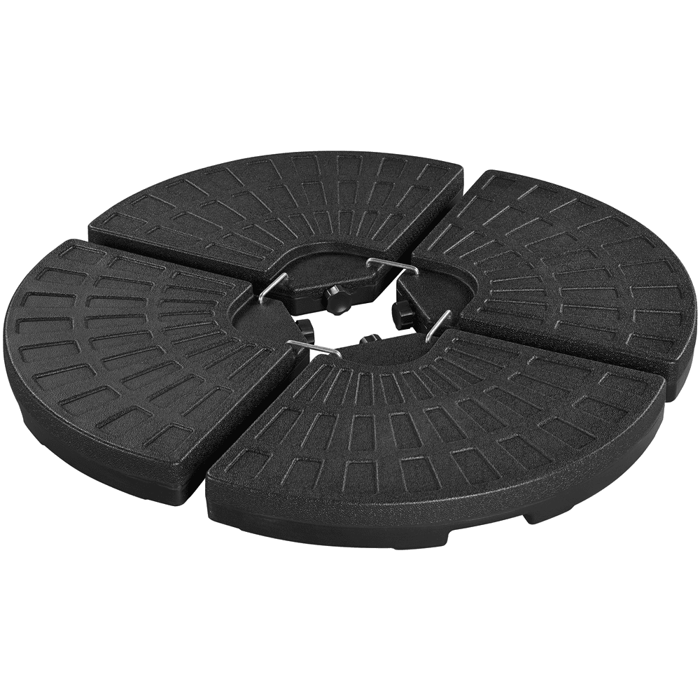 Renwick 52L Fillable Patio Umbrella Base for Cantilever Umbrellas, Set of 4, Black
