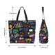 thumbnail image 5 of Fotbe Basketball Bolsa Tote Estética de Lona con Estampado para Mujer - Bolsa Reutilizable de Hombro Casual para Vacaciones, Compras, Trabajo y Gimnasio, 5 of 8