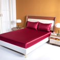 thumbnail image 4 of Children Mattress Pad Full Size Fitted Bed Sheet Extra Soft Wrinkle Breathable Solid Color Mattress Protector Single Fitted Sheet Cover, 4 of 8