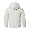thumbnail image 2 of Gildan Youth Heavy Blend Hooded Sweatshirt, L, White, 2 of 2