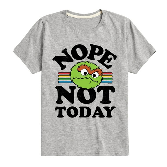 Sesame Street - Nope Not Today - Toddler and Youth Short Sleeve Graphic T-Shirt