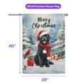 thumbnail image 5 of Merry Christmas Newfoundland Enjoys Woofmas Winter Xmas Holiday House Flag 28x40in Double Sided Newfie Dog Lover Gifts Outdoor Decor - 02022, 5 of 5