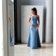 thumbnail image 1 of Vestido de fiesta personalizado, columna sin tirantes de noche, faldas hasta el suelo, espalda abierta, cinta vertical, vestidos para ocasiones a medida, Arabia Saudita, 1 of 5