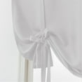 Clearance Shiogb 80*120 White Curtain, 1Pc Roman Curtain Beige Tie Up