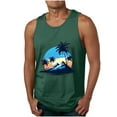 thumbnail image 2 of WAENQINLA Big and Tall Graphic Tank Tops for Men Summer Sleeveless Tee Sunset Coconut Print Graphic Shirts Casual Loose Pullover, 2 of 5