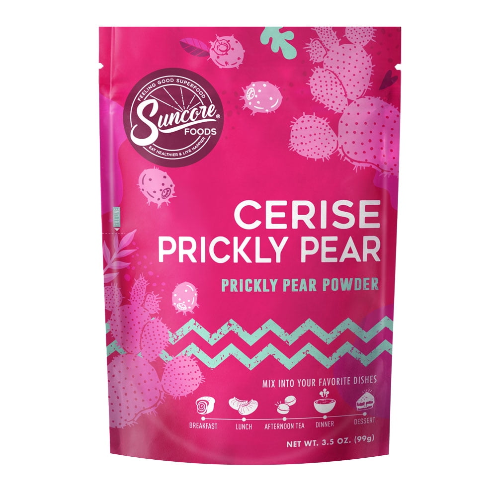 Suncore Foods GlutenFree Cerise Prickly Pear Powder, 3.5oz, Pink Food