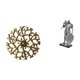 thumbnail image 1 of Escultura colgante de pared de metal, decoración de pared, figura de escritorio, estatua de caballero, material de hierro decorativo, adecuada para sa, 1 of 8