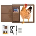 thumbnail image 3 of Extra Large Chicken Door, Intelligent Auto Chicken Door, Timer & Obstacle Detection for Coops(Coffee), 3 of 9