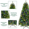 thumbnail image 4 of Fenbeli 7ft Pre-Lit Artificial Christmas Tree, Hinged Xmas Tree with 400 Multi-Color LED Lights, 4 of 7