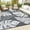gray, variant on 5*8ft/6*9ft/9*12ft/8*10ft/9*18ft/10*14ft/10*20ft Plastic Straw Rug Outdoor Rug Modern Leaves Area Rug Waterproof Patio Rug Outdoor Camping Rug for RV Porch Deck Camper Balcony Backyard
