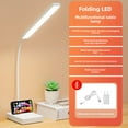 thumbnail image 1 of Rechargeable LED Desk Lamp with USB Charging & Power Adapter - 3 Color Temperatures, Adjustable Stand, Eye Protection Design for Students - Portable Reading Light for Study, Reading, or Gift Giving, 1 of 6