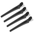 thumbnail image 1 of 4 pinzas para el pelo con pinza de pico de pato negro, pinza para el pelo sin arrugas, pinza para el pelo de plástico antideslizante de 4,06 ''x 0,43'' x 0,79'' para niñas y mujeres, 1 of 7
