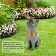 thumbnail image 4 of Estatuilla de gato estatua de gato de jardín estilo retro exquisitamente elaborado para oficina familiar ANGGREK Otros, 4 of 8