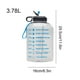thumbnail image 3 of Naiovety jarro plástico del viaje del marcador de tiempo de la botella de agua del galón de motivación 3.78L Ropa Deportiva, Zapatos blanco Naiovety OD019765-06B, 3 of 6