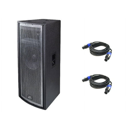 Peavey Qw4F Pro Audio Passive 5600W Dual 15" Arena Speaker W/ (2) Speakon Cables