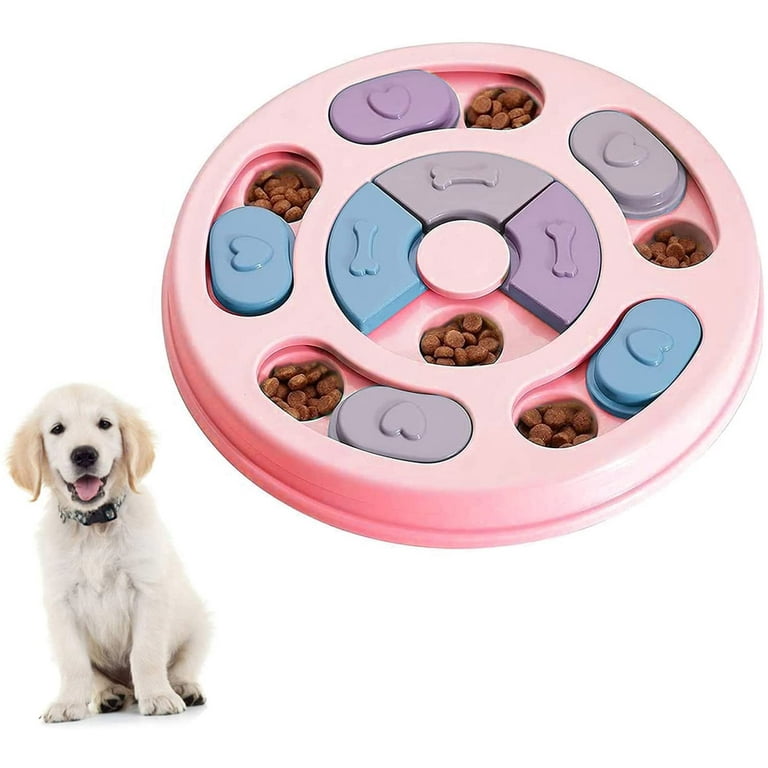 Dog Puzzle Slow Feeder Toys, Puppy Treats Dispenser Slow Feeder