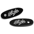 thumbnail image 1 of Krator Mirror Block Off Base Plates Logo Engraved Black Compatible with 2004-2012 Kawasaki Ninja ZX10R, 1 of 1