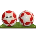 thumbnail image 3 of Balones de fútbol para entrenamiento, tamaño 5, balones de fútbol para interiores, balones de fútbol cosidos a , equipamiento deportivo de rojo DYNWAVEMX Balón de fútbol, 3 of 3