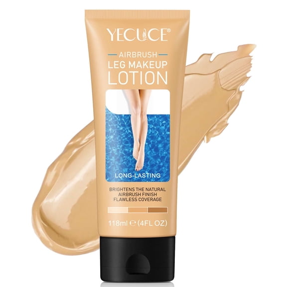 Yecuce Leg Makeup Leg Concealer Waterproof Skin Color Foundation a Body(#1 Fairest Glow,4fl.oz)