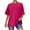 Hot Pink, variant on Htigea Womens Short Sleeve Tops Summer T Shirts Round Neck Causal Fashion Basic Tee Navy,2XL