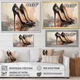 thumbnail image 4 of Designart "Black And Red High Heels Euphony III" Fashion Canvas Print, 4 of 5
