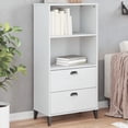 thumbnail image 1 of vidaXL Bookcase VIKEN White 60x35x123 cm Engineered Wood, 1 of 5