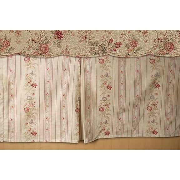 Greenland Home Antique Rose Bed Skirt, Twin, Multi
