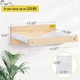 thumbnail image 6 of Coziwow Cat Hammock Cat Perch Wall-Mounted Hanging Kitten Pet Window Bed Modern Cat Lounge, White, 6 of 13