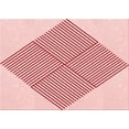 thumbnail image 1 of Ahgly Company Machine Washable Indoor Rectangle Transitional Light Rose Pink Area Rugs, 2' x 5', 1 of 7