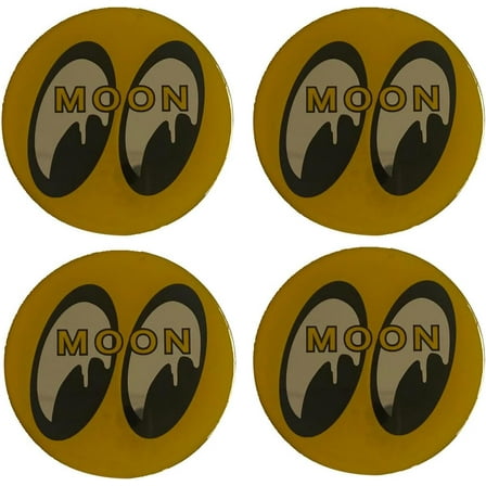 4X Wheel Center Hub Cap Stickers Emblem Decal (Not Vinyl) for Moon Eyes Rat Fink Camaro 63mm/2.5'', TZ-24
