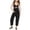 1-Black1337, variant on Big Girls Rainbow Print Jumpsuit Back To School Third Grade Romper Daily Casual One Piece Bib Overalls