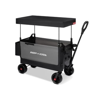 Radio Flyer, Deluxe All-Terrain Pathfinder Wagon with Canopy, Air