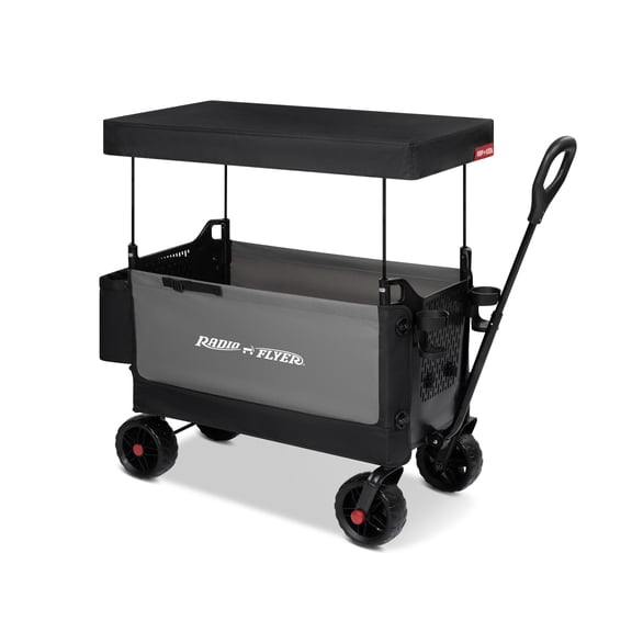 Radio Flyer Flex Hauler Kid & Cargo Wagon, Folding Wagon for Kids 18 Months