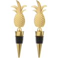 thumbnail image 1 of 2 Piezas Tapón de Vino de Navidad Tapón de Botella de Fiesta de Piña Dorada Tapón de Vino Tapón de Vino Tapón de Vino Regalos para Decoración de Boda Decoración de Navidad. Afortunado Sencillez, 1 of 5