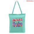 thumbnail image 1 of Roblox-Bolso de mano informal con estampado periférico para niños, bolsa de compras portátil con cremallera para regalos de cumpleaños, 1 of 4