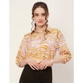 thumbnail image 2 of Moomaya Printed Shirts For Women, Casual Chic Summer Shirt Top, 2 of 9