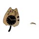 thumbnail image 5 of Reloj de pared,Reloj de pared decorativo con forma de gato para sala de estar silenciosa,Figura de salamandra,Figuras de salamandras de latón Figuras de salamandras,Miniatura de salamandra de, 5 of 8