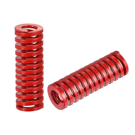 

Die Spring 2 Pack TM 22mm OD 65mm Spiral Stamping Medium Load Die Springs Red